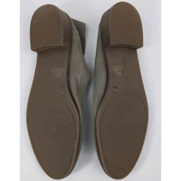 Lucky Brand Cahill Soft Taupe Leather Slip On Loafer Flats Women's Shoe Size 6.5 - Picture 8 of 9